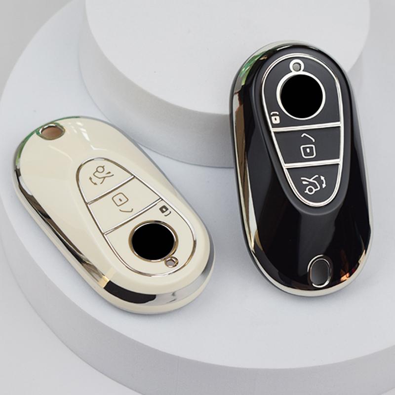 TPU Car Remote Key Case Cover for Mercedes Benz C S Class W223 W206 S350L S400L S450L S500L 2021 2022 Shell Fob Accessories