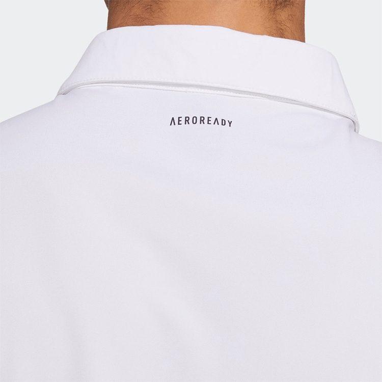 Adidas Polo Shirts Men's White Polo Collar Moderate Straight Fit GN0810