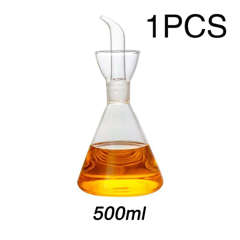 High Borosilicate Glass Oil Pot Household Leak-proof Oil & Vinegar Pots Kitchen Soy Sauce Pot Oil Tank Seasoning Oil Bottle