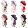Blumendruck Damen Elastischer Turban Hut Kopftuch Bandana Kopfbedeckung?Piratenmütze