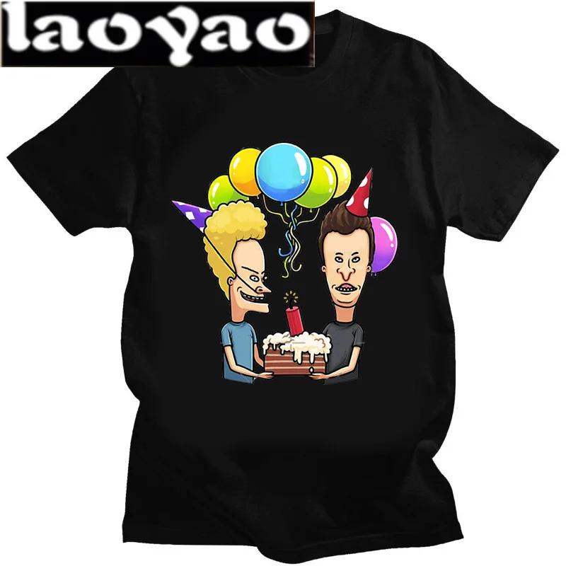 Beavis and Butthead BB Newest TShirt for Unisex Around The Christmas Tree Round Collar Basic Distinctive Birthday Gift Tops