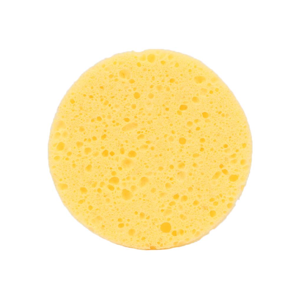 Yellow Soft Round Tools Beauty Makeup Pads Face Wash Cleansing Sponge Cosmetic Puff