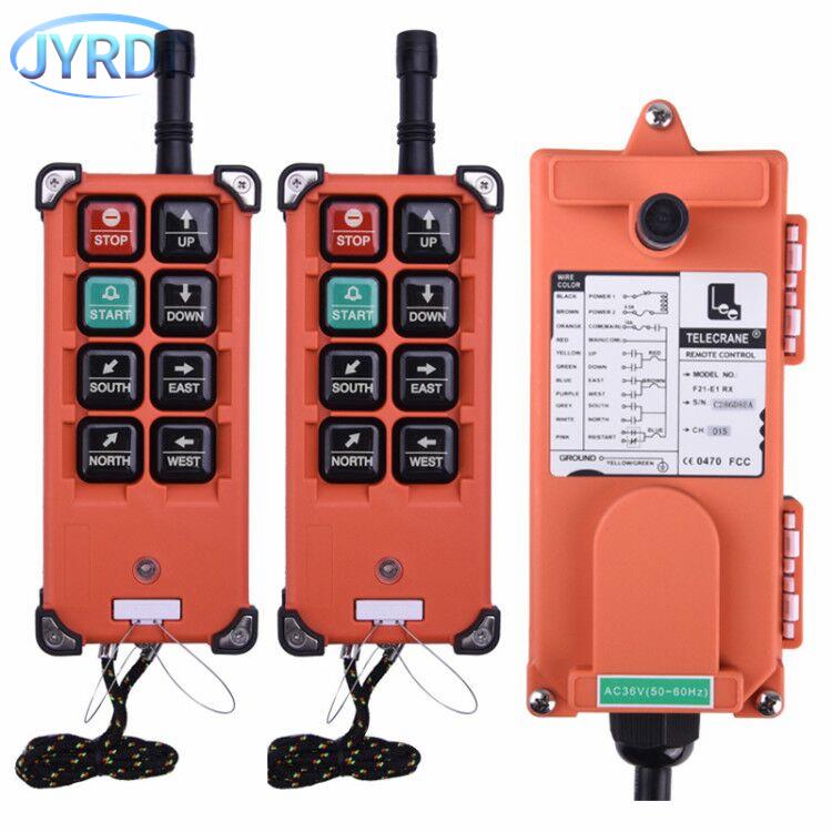 F21-E1B 6 Buttons  Industrial Wireless Radio Crane Remote Control Switches Hoist Overhead Bridge Crane Lift Control