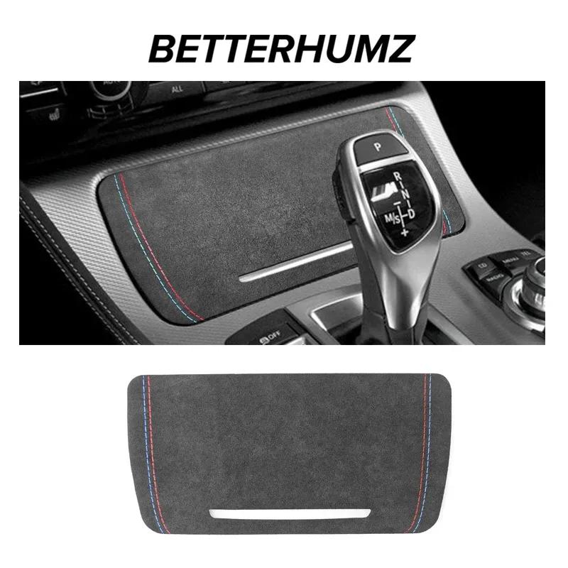 For BMW F10 F18 Series 5 Made of Alcantara Center Console Storage Box Cover Trim Performance Sticker Car Interior Accessories