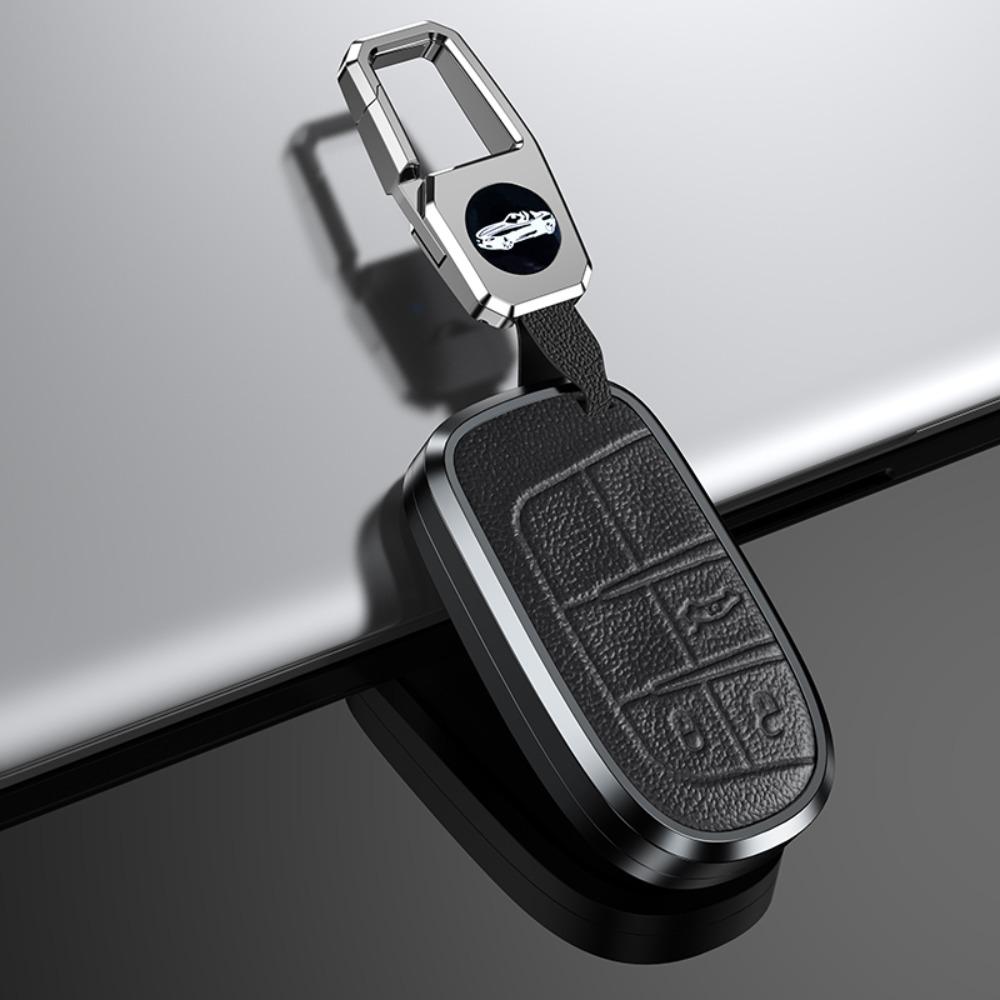 Ronsi Car Key Case Cover Shell Fob For Jeep Grand Cherokee Wk2 Kl Wrangler Jk Commander Compass Dodger Chrysler 300 Car Key Bag