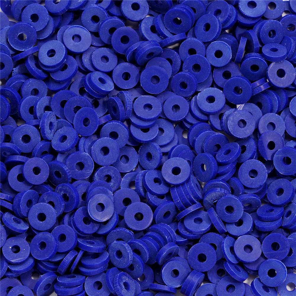 350pcs 6mm Flat Round Polymer Clay Beads Loose Spacer Beads for Jewelry Making DIY Needlework Bracelet Necklace Accessories