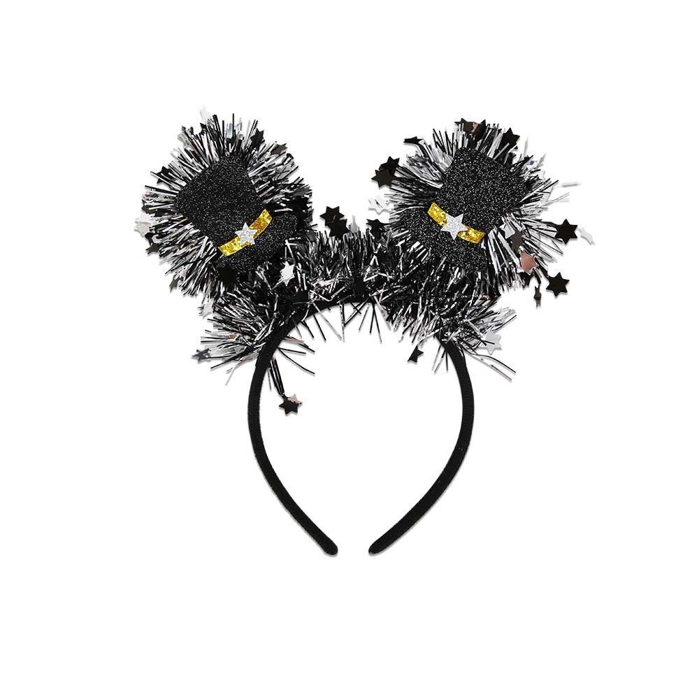 Party Decoration Christmas New Year Headpiece Star/Crown Glitter Hair Hoop  New Year Dress Up