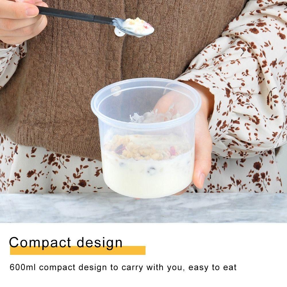 Kitchen Supplies Food Container Double-layer Breakfast Cup Fresh-keeping Box Storage Jars Sealed Container