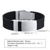 Free Engraving Custom ID Bracelet, Rubber Brands Personalized Silicone Wristbands for Men Women