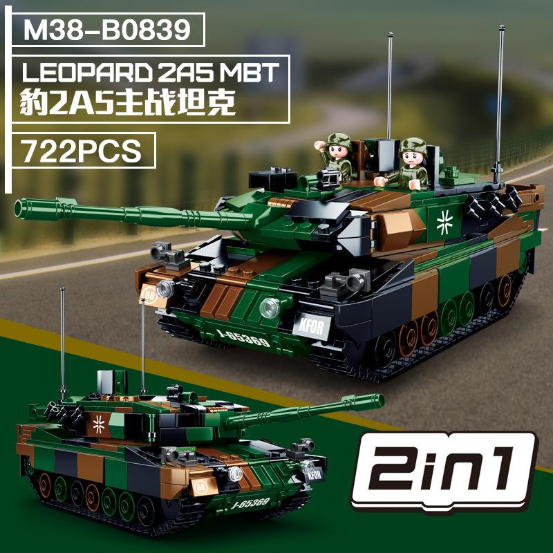T-54 Main Battle Tank Building Block Classic World War Military Armored Vehicle Model Bricks M4A3 BMP T90 II STEM DIY Model Kit 3D Interlocking