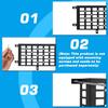 MAIKER 2 Pieces Universal Metal Car Storage Box Small Cargo Pocket Molle Panel Frame Storage System for Car Truck RV Boat Home Storage, Black