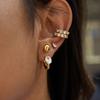 Titanium Steel Zirconia Earrings - Luxurious and High-end Ear Clips, Ear Studs Made of Stainless Steel, Women's Accessories