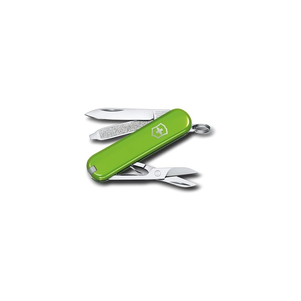 Victorinox Classic SD Swiss Army Knife Smashed Avocado 7 Functions Compact Multi-Tool