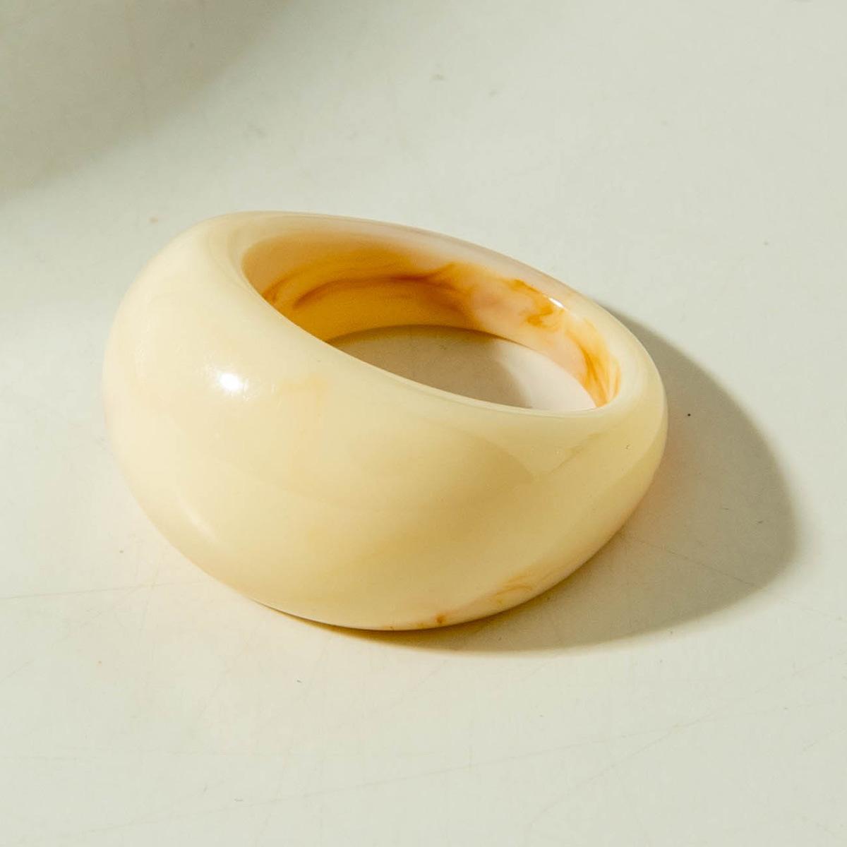 

Accessories Geometric Punk Style Retro Ring, Glossy Acrylic Ring Ring Wholesale