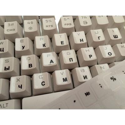 For Computer Multiple Color Protective Film Transparent Keyboard Stickers Russian Language