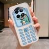 For Realme 12 4G 12+ 13+ Plus 13 Pro+ Plus 5G Case Fashion Flowers Painted Clear Silicone Phone Cover Fundas Funny Cat Couple