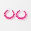 Summer Candy Color Bamboo Knot Earrings Acrylic Big Earrings For Women Personalized Vintage Fashion Jewelry Accessories