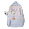 Schoolbag niche design contrasting colors campus style versatile schoolbag retro college student backpack high value women's lightweight backpack