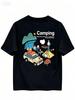 Unisexs 100 Cotton Versatile Round Neck Short Sleeve Tshirt Summer Casual Printed Top