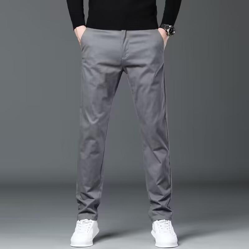 Casual pants men's autumn thin pants men's straight loose men's trousers business men's versatile tooling men's trousers