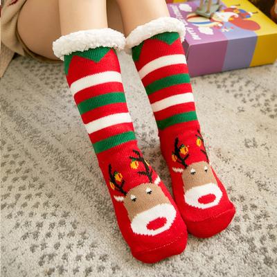 Winter Christmas Socks Floor Socks Snow Socks Moon Socks Plush Coral Velvet Socks Home Sleep Socks Warm Women's Socks