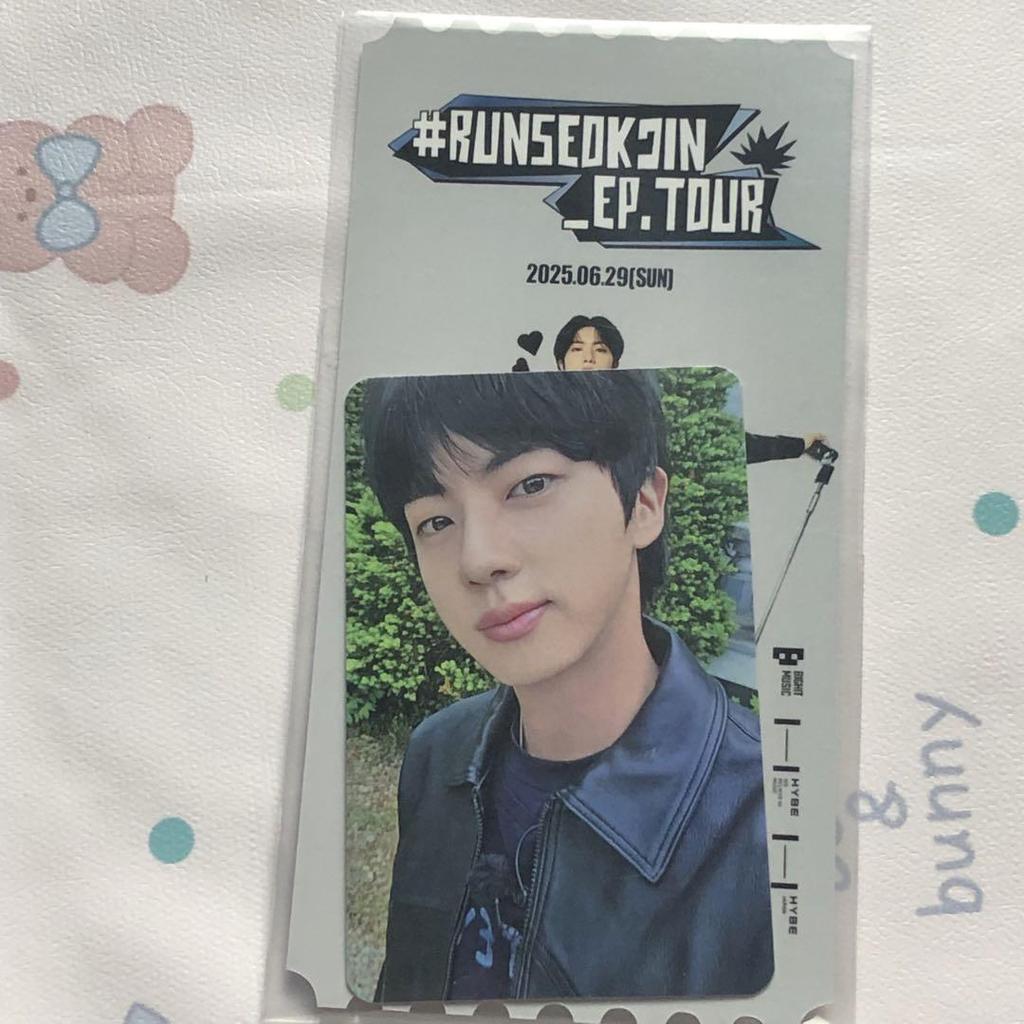 [USED] RUNSEOKJIN_EP.TOUR 6/28 JIN trading card