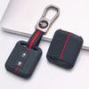 Key Fob Cover for Nissan Qashqai Micra Tiida Sunny Livina Sylphy with Keychain Anti-Scratch Surface Shockproof Structure Soft Grip Texture