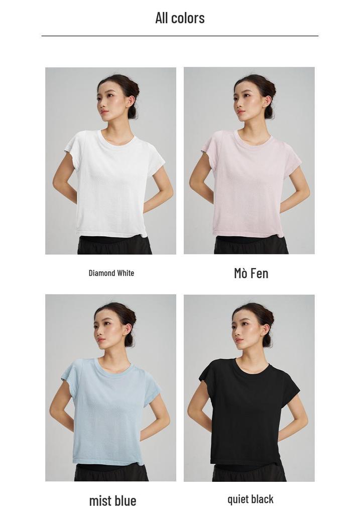 Women's COOLMAX Quick-Dry Moisture-Wicking Athletic Top for Running & Yoga