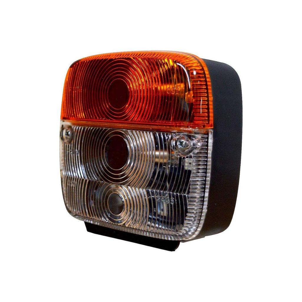 Apsmotiv Pair of Front Tractor Lights Assembly Tractor Light 12 Volt For Deutz Fahr Massey Ferguson Fiat Amber
