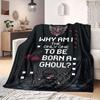 Tokyo Ghoul Vibrant 2D Print Flannel Blanket, Soft Cartoon Bedding for Sofa Bed, Outdoor Picnic Throw Mat_LIAN