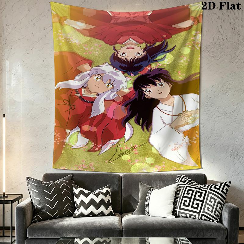 Inuyasha Complete Series Tapestry Background Cloth Fashion Print Soft Wall Covering Decoration Home Decor