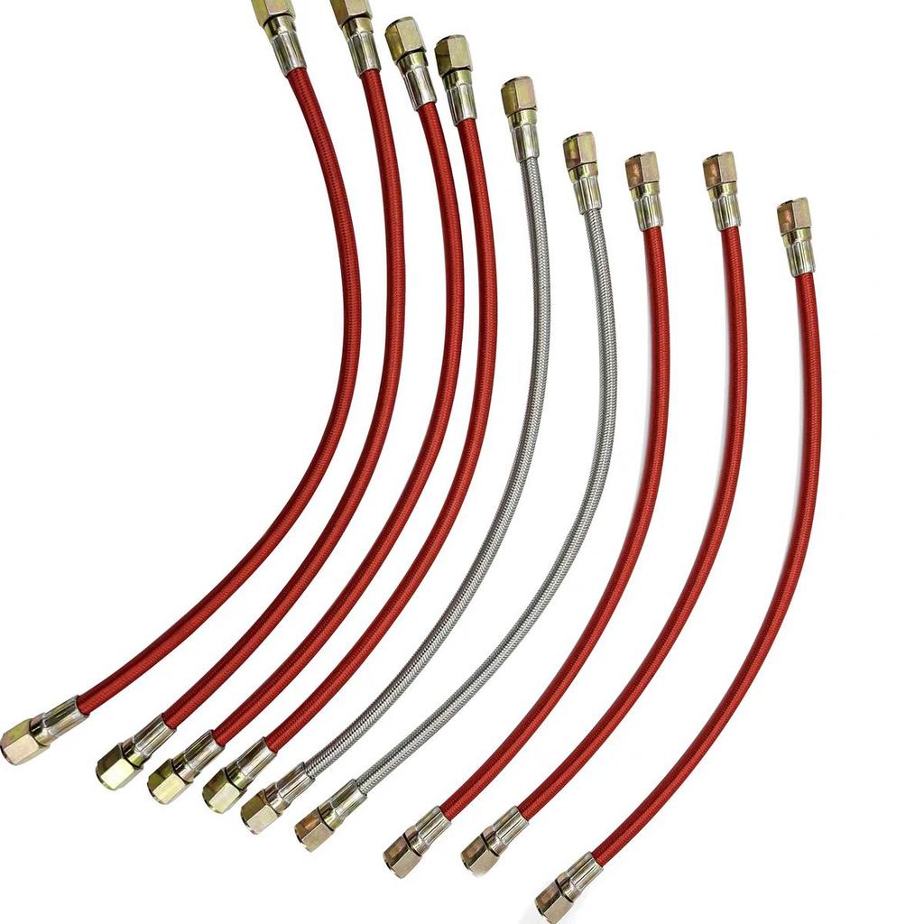 3/8" Silvery Mold oil temperature machine tube, high temperature resistant PTFE tube, stainless steel braided tube