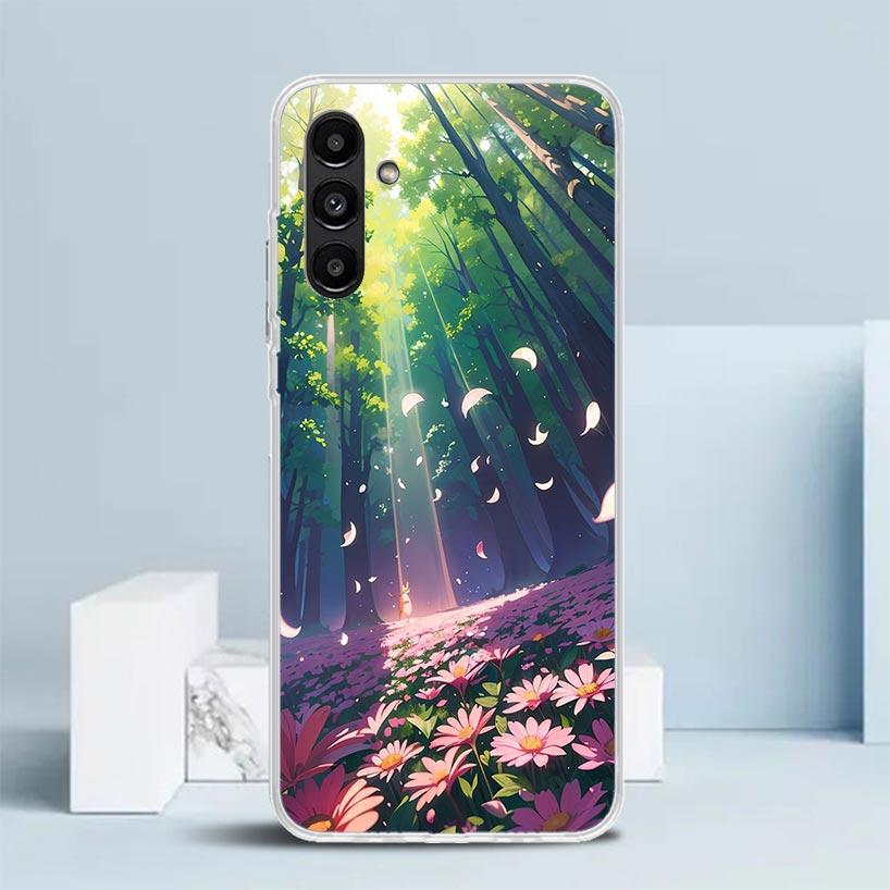 Anime Aesthetic Scenery Cover for Samsung Galaxy A17 A37 A57 A16 A26 A36 A56 A15 A14 A55 Phone Case A13 A53 A25 A35 A24 A34 A23