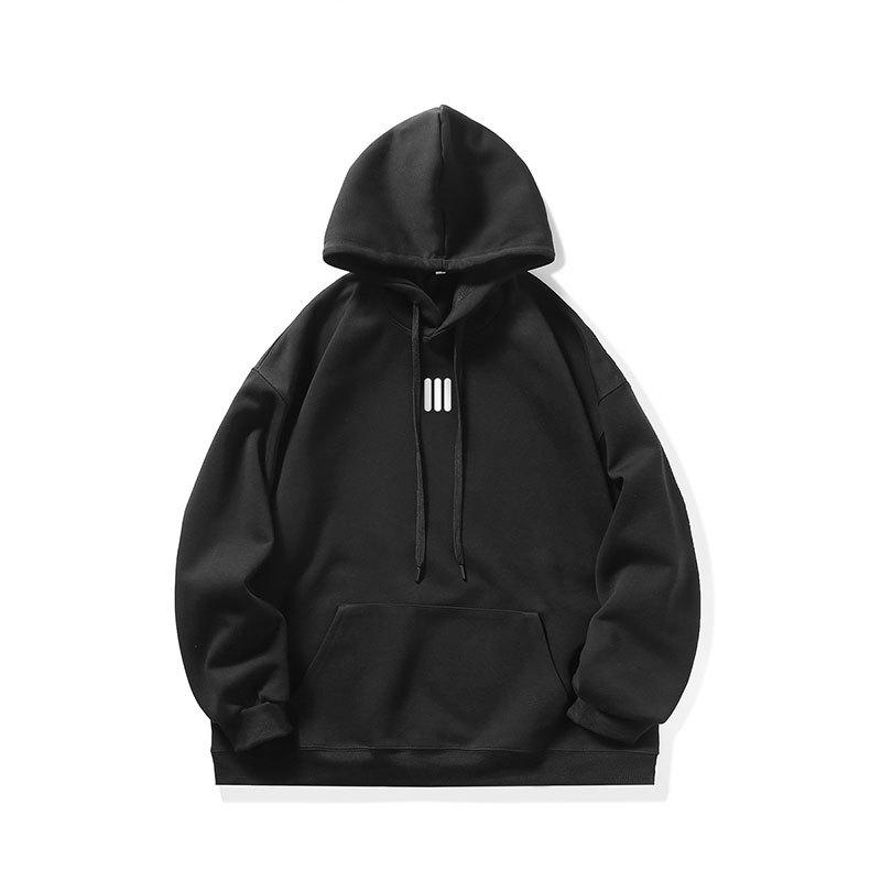Autumn and Winter Men's Clothing Japanese Men's Casual Printing Hooded Long-sleeved Sweater Men's and Women's Trendy Brand Pullover Sports Jacket