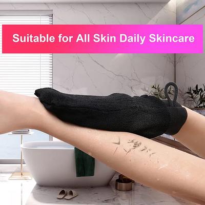 Gants de douche exfoliants Hammam marocain Enlève sans douleur les peaux mortes Gommage corps Gant de massage coréen Gadget de nettoyage pour salle de bain 1 pièce