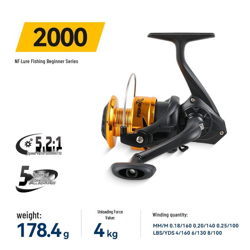 

Black Gold Spinning Reel: All-Metal, Super Smooth, Lightweight Fishing Reel