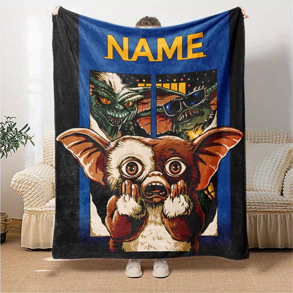 Warner Bros. Works (53) Customize Text Blanket Gift Customizable Blanket Durable Comfort for Office Chair Sofa Bedding Picnics Ideal for All Seasons