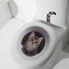 Lustiger Katze Toilettendeckel Aufkleber Wasserdichter WC Aufkleber Abnehmbare Selbstklebende Dekoration Haushaltsaufkleber