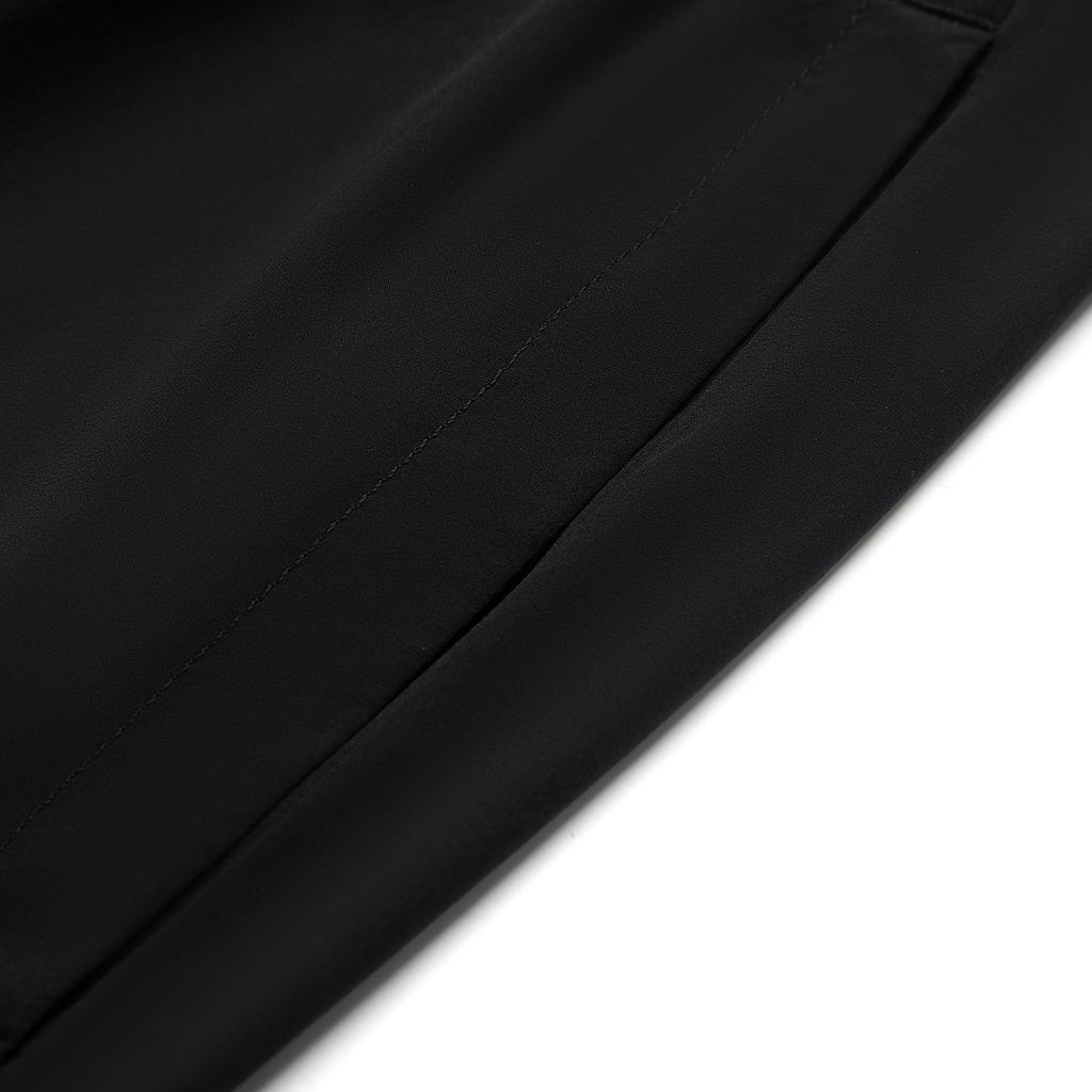 Li Ning Fitness Series Solid Color Brand Logo Ice Silk Quick Dry Cool Mid Waist Tapered Knitted Sports Pants Women Bottoms Black AYKU664-1