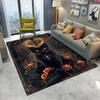  Retro Mysterious Cat Carpet Cartoon Living Room Bedroom Kitchen Sofa Entrance Rug Non-slip Washable Mat Home Cute Decor