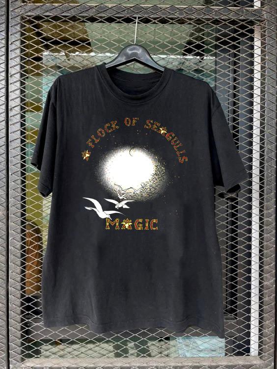 A Flock Of Seagulls Magic Album T-shirt Alla Storlekar S 5XL KK567 Unisex T-shirt