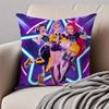 Popular Virtual American Band HHUNTRX Cushion Cover Pillowcase Antidustmite Invisible Zipper Short Plush Sofa Cushion