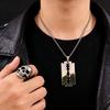 Collana Ciondolo Lama di Rasoio Hiphop Uomo Acciaio Inossidabile Forma Coltello Lama di Rasoio Rasoio Catena Gioielli N443S01