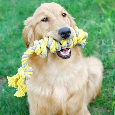 Hondenspeelgoed Touw Bijtbestendig Huisdier Hond Kauwspeelgoed Zacht Katoen Tandenknarsen Bijtbestendig Kauwen Interactief Hondenspeelgoed Accessoires