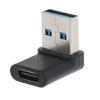 90 Degree Right Angled USB C Female To USB 3.0 Male Adapter For Laptop Charger