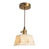 Japanese Retro Brass Glazed Ceramic Pendant Light for Bedroom, Dining, Bar, Entrance, and Tea Room