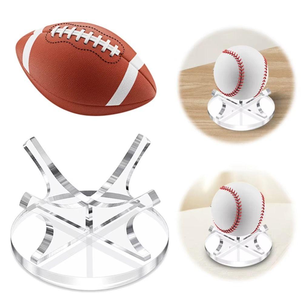 Acrylic Basketball Stand Display Transparent Golf Balls Holder Baseball Display Rack  For Memorable