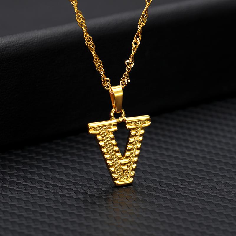 Buy Alphabet Necklace Fashion Neutral 