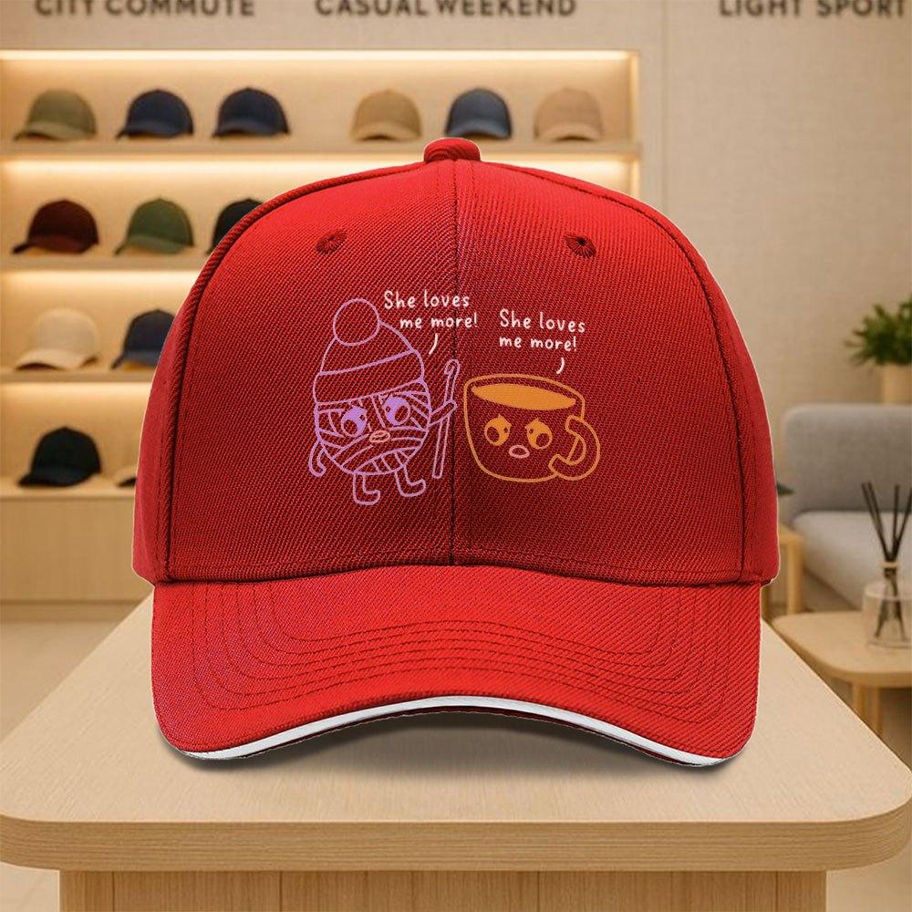 Crochet Yarn Coffee Lover Meme Baseball Cap Funny Graphic Polyester Casual Adjustable Adult Hat One Size