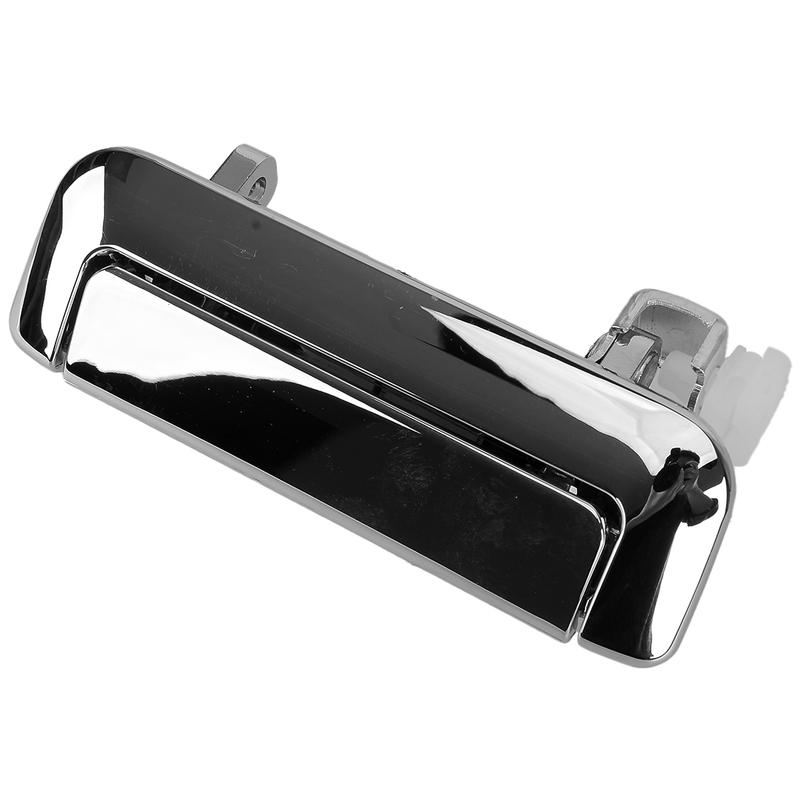 Tailgate Rear Trunk Lid Lock Door Exterior Outer Open Handle Fit for Mitsubishi L200 Triton 2006-2014 Chrome Silver ABS Plastic